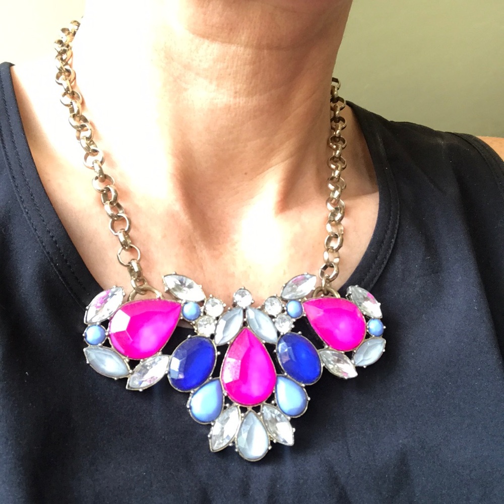 J. Crew Necklace Pink, Blue and Lavender